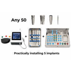 Dental Implant Machine + Any 50 Implants + 2 Surgical Sets + Practically Installing 5 Implants
